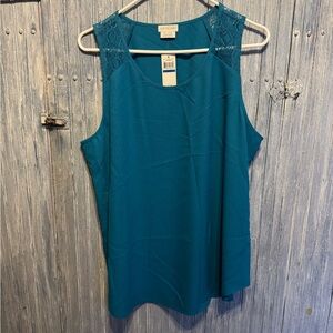 Van Heusen Sleeveless Blouse - Teal